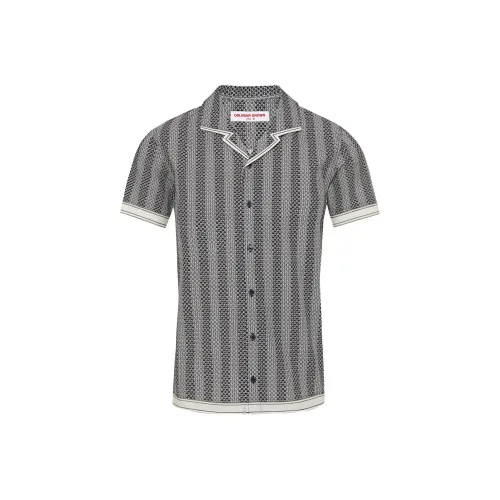Orlebar Brown Мужские Синие Рубашки