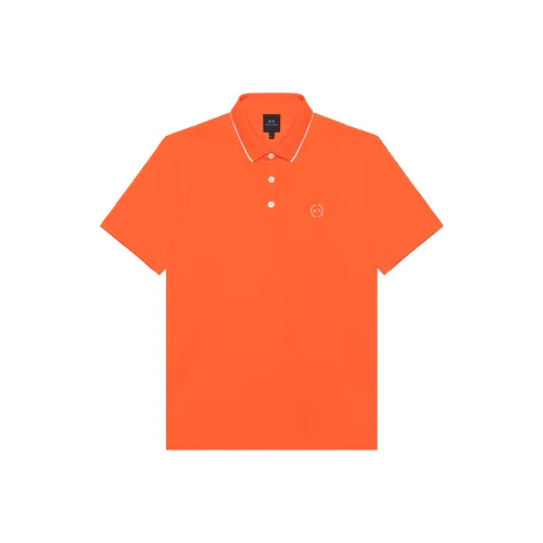 ARMANI EXCHANGE Мужская поло апельсинового цвета
