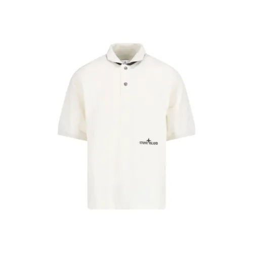 STONE ISLAND Белая Мужская Поло