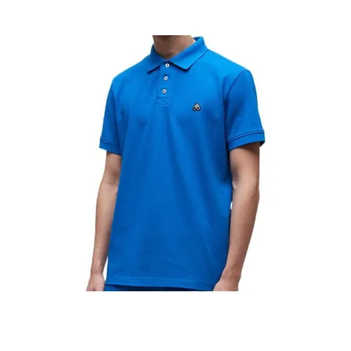 Moose Knuckles Мужская поло синего цвета