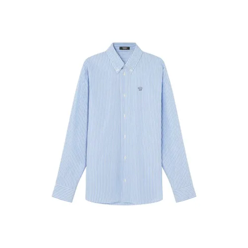 VERSACE FW24 Рубашка Мужская Светло-Синяя