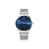 Натуральный Genuine Ромб: Натуральный синий Стальной браслет