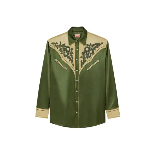 KENZO X Nigo Western Flower Limited Collection Рубашка Мужская Хаки