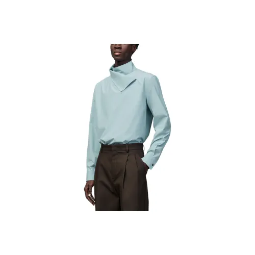 HERMES Зеленые Мужские Рубашки