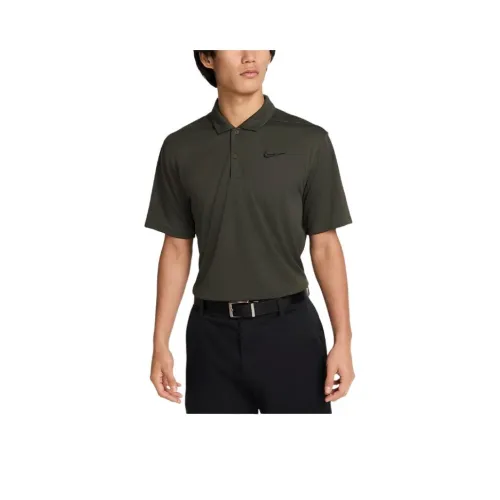 nike Victory+Dri Fit GOLF Swoosh Поло Мужское Темный дымчатый серый