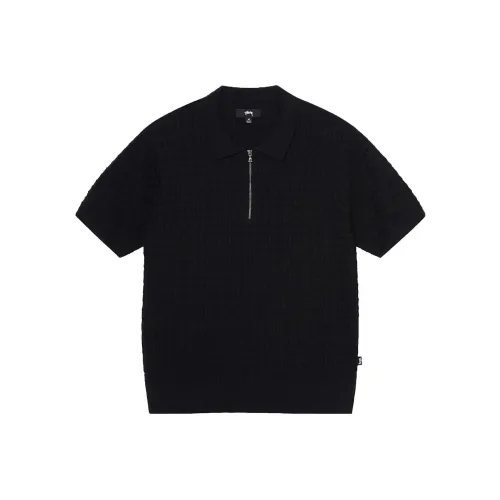 Stussy SS23 Черное Унисекс Поло