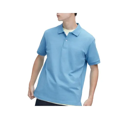 UNIQLO Поло Унисекс Aqua Blue