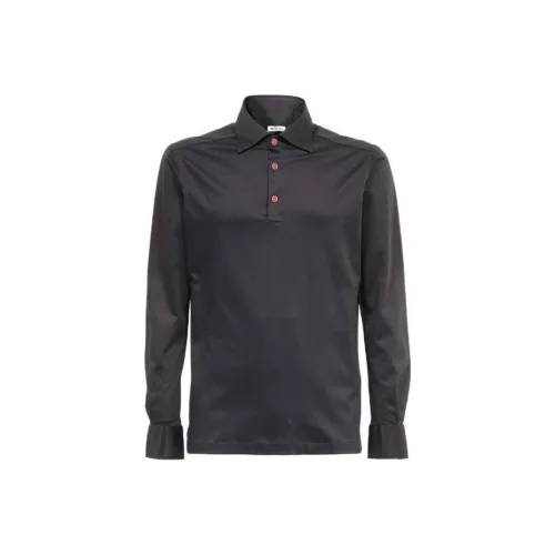 KITON Мужская черная поло