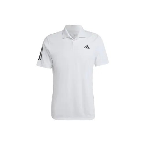 Adidas Club 3 Stripes Tennis Polo Polo Мужской Белый