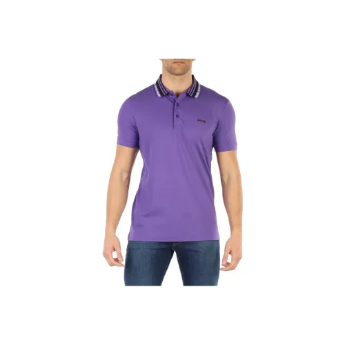 Hugo Boss Мужское Поло Фиолетового Цвета