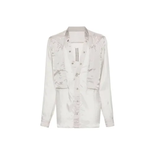 RICK OWENS совместный бренд RO Рубашка Мужская Белая