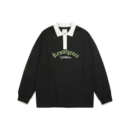 Guuka Мужская черная поло