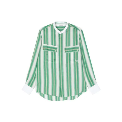Wales Bonner SS24 Рубашка Мужская Зеленая