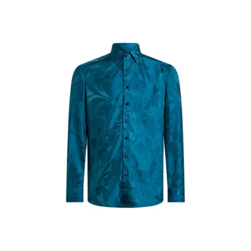 ETRO Светло-синие Мужские Рубашки