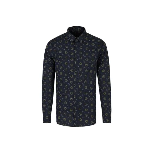 ARMANI EXCHANGE AE ARMANI EXCHANGE X SmileyWorld Рубашка Мужская Синяя