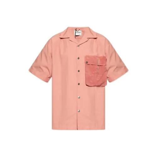 Айсберг Рубашка Мужская Светло-Оранжевая