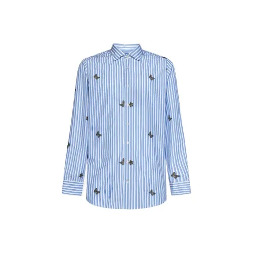 ETRO Мужские Синие Рубашки