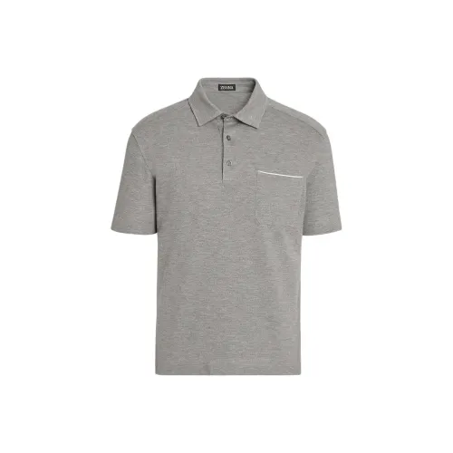 Ermenegildo Zegna Gray Men's Polo