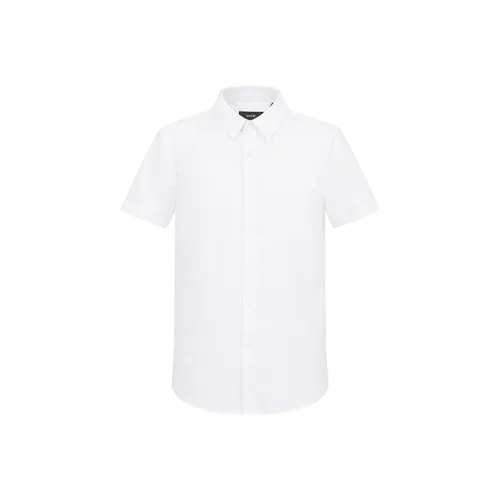 RARE Короткий рукав рубашка мужская белая