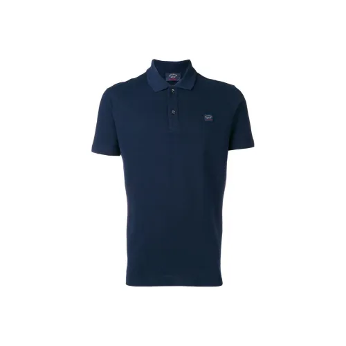 Paul & Shark Морской Синий Мужская Рубашка Поло