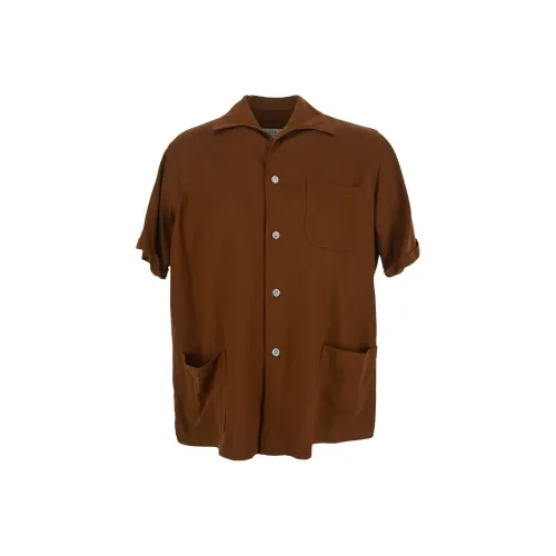 Maison Margiela Коричневые Мужские Рубашки