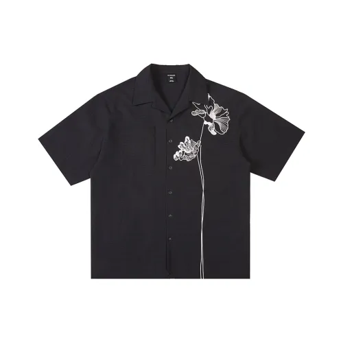 WAYNEXZAVIER Мужские Черные Рубашки