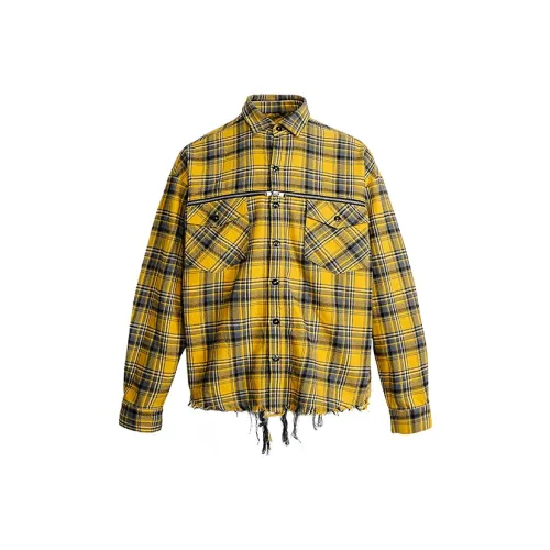 P.M.W Желтый Унисекс Рубашки