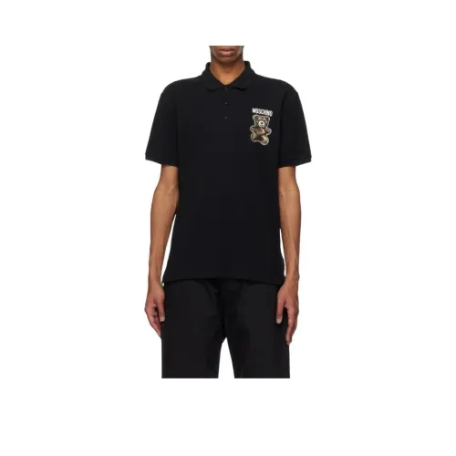 MOSCHINO Поло Мужское Черное