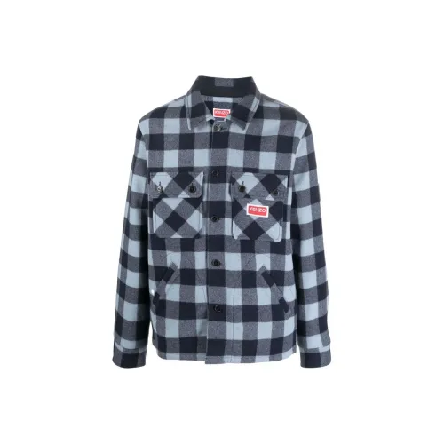 KENZO Небесно-голубой Мужские Рубашки