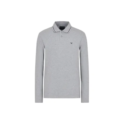 EMPORIO ARMANI Поло Мужское Серого цвета