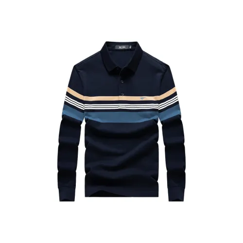 SEPTWOLVES Поло Мужское Темно-синий