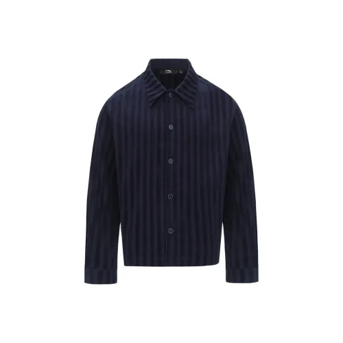 LI NING 1990 Рубашка Мужская Темно-Морской Синий