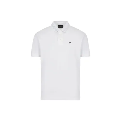 EMPORIO ARMANI Белая Мужская Рубашка Поло