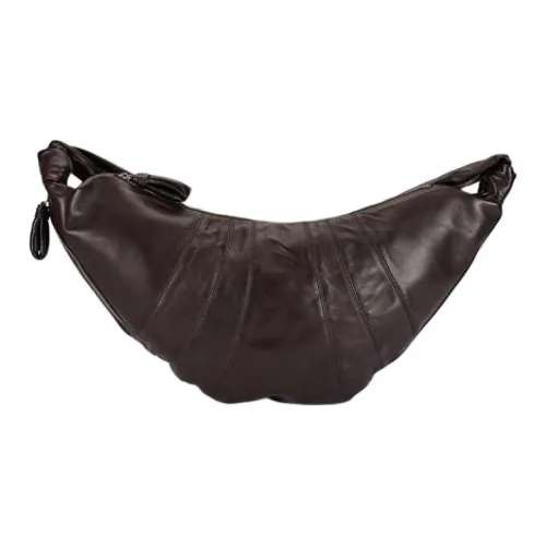Lemaire Кожа Круассан Сумка Плечо Сумка Стандартная Женская Темный Шоколад