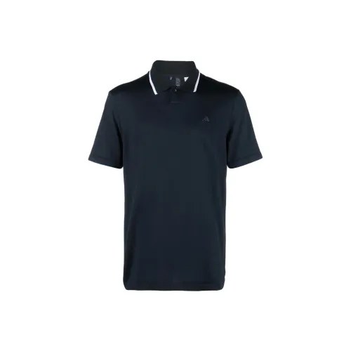 Adidas Поло Мужское Морской Синий