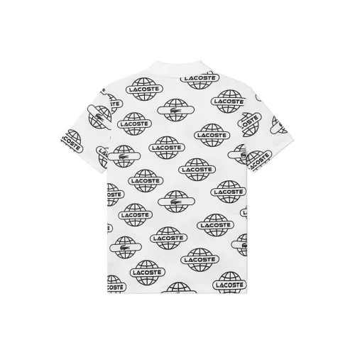 LACOSTE Collaboration Белый/Черный С принтом Мужская Поло