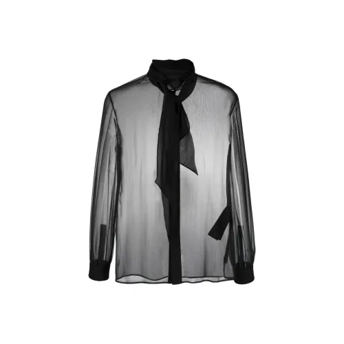 SAINT LAURENT Рубашка Мужская Черная