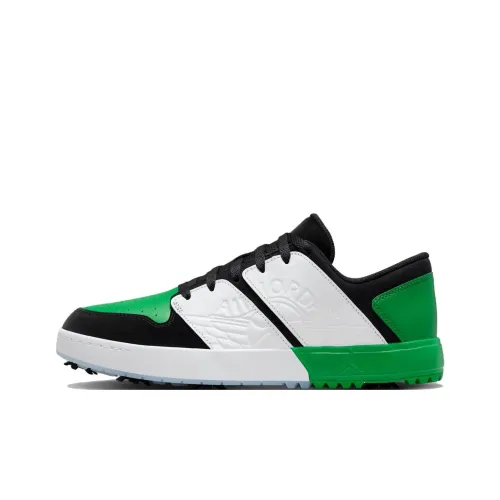 Джордан Nu Retro 1 Slip Resistant Abrasion Resistant Низкий Топ Обувь для гольфа Унисекс Черный Белый Зеленый