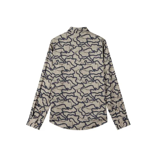 DAVID NAMAN Хаки Мужские Рубашки