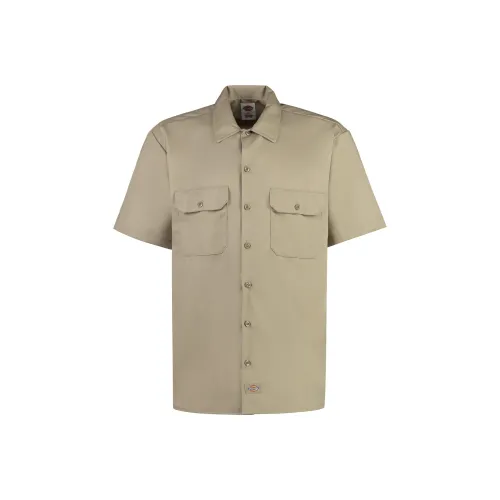 Dickies Бежевые Мужские Рубашки
