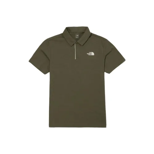 The North Face Мужская поло темно-зеленого цвета
