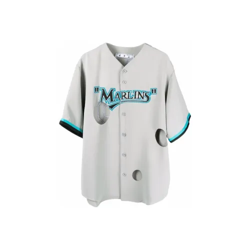 Off Белый Co Branded Коллекция Серые Мужские Рубашки