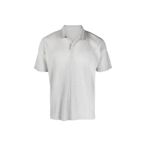 Homme Plissé Issey Miyake Серый Мужское Поло