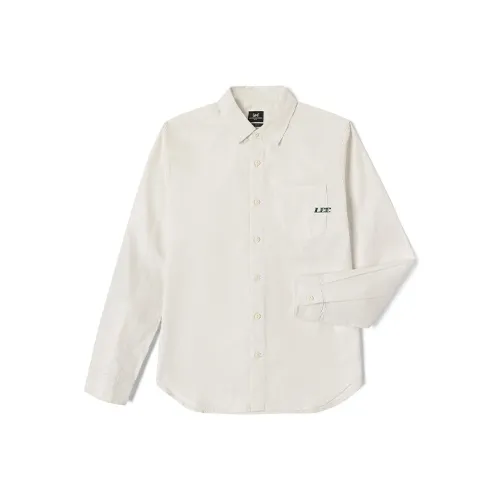 Lee Молоко Белый Мужские Рубашки