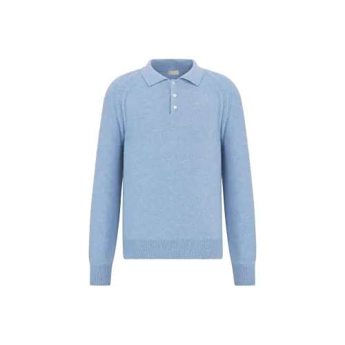 DIOR Мужская поло рубашка синего цвета