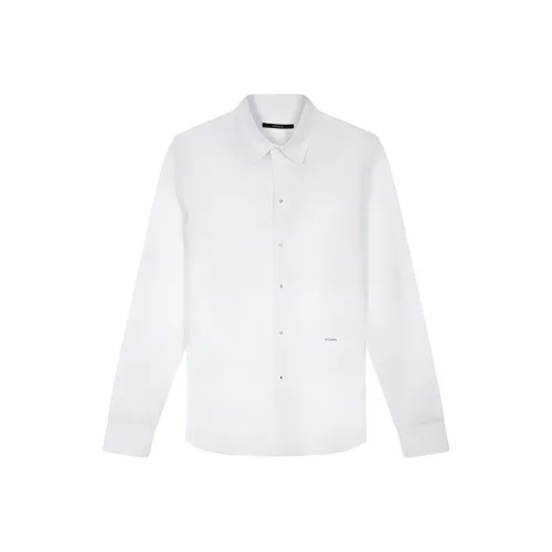 DAVID NAMAN Белые Мужские Рубашки