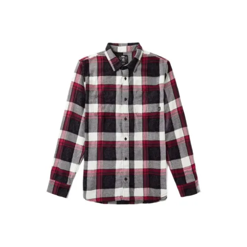 VANS Мужская рубашка бордового цвета