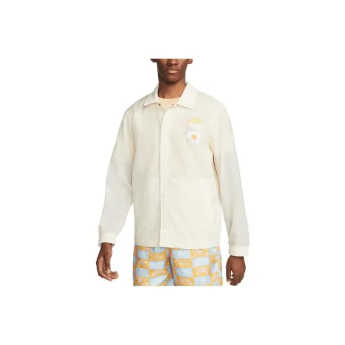 Nike Светло-желтые Мужские Рубашки