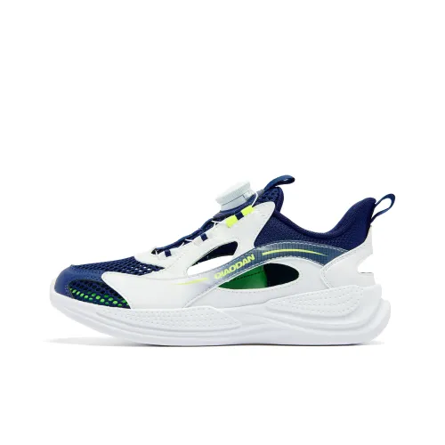 QIAODAN Дышащий Легкий Амортизация Низкий Топ Детская Беговая Обувь Темно-Синий