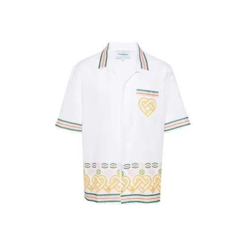 CASABLANCA SS24 Рубашка Мужская Белая